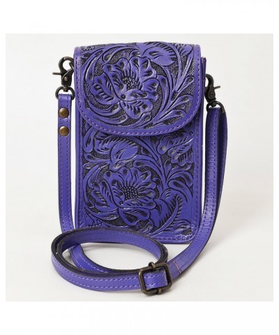 American Darling Cell Phone Holder Hand Tooled Genuine Leather Women Bag Western Handbag Purse Adbg1448d $38.94 Handbags