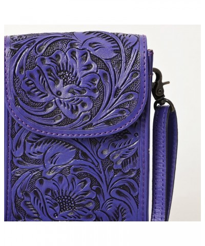 American Darling Cell Phone Holder Hand Tooled Genuine Leather Women Bag Western Handbag Purse Adbg1448d $38.94 Handbags