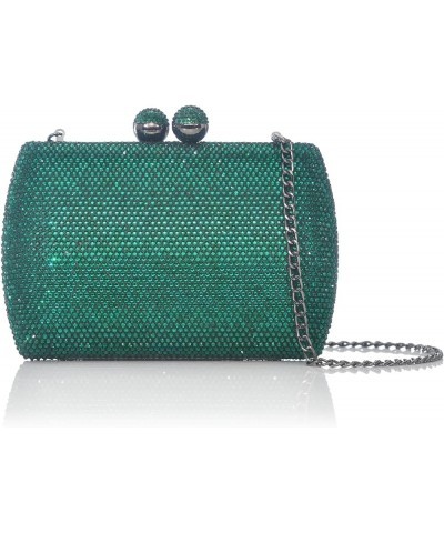 Evening Handbag with Full Rhinestone Crystal Clutch Bag for Women Charm Birthday Engagement Wedding Party Darkgreen $26.00 Ev...