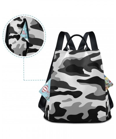 Camouflage Pattern Backpack Purse for Women Fashion Bag Anti-Theft Travel Back Pack Rucksack Shoulder Bag $19.74 Backpacks