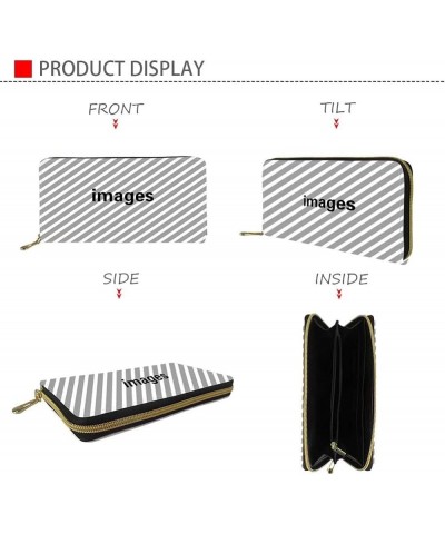 Hedgehog Pattern Womens Leather Wallet Zip Around Outdoor Handbag Durable Purse Long Style Large Capacity Money Clips Clutch ...