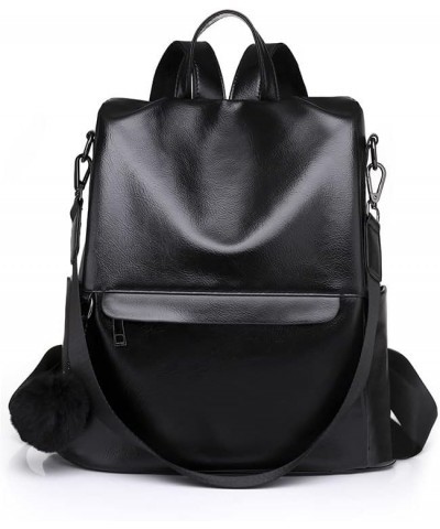 women Fashion backpack Purses PU Leather Anti Theft Large Ladies Handbags and Shoulder Travel Bags… (6-BLACK) 1-black $10.25 ...