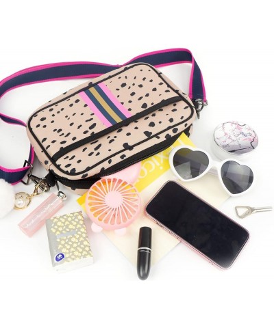 Crossbody Bags for Women, Neoprene Bag Crossbody Purse with Pompon Ladies Crossbody Purses Leopard $17.86 Crossbody Bags