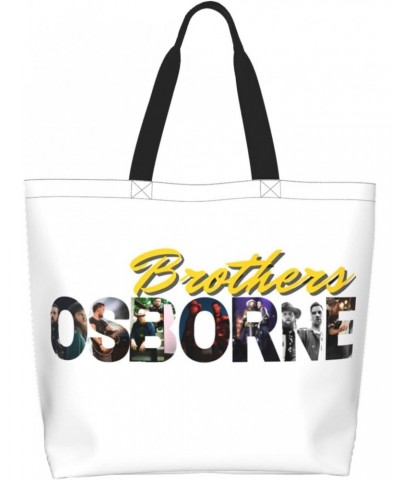 Brothers Music Osborne Band Logo Shoulder Bags Woman'S Tote Bag Shopping Grocery Bag For Gym Beach Weekender Travel Shopping ...