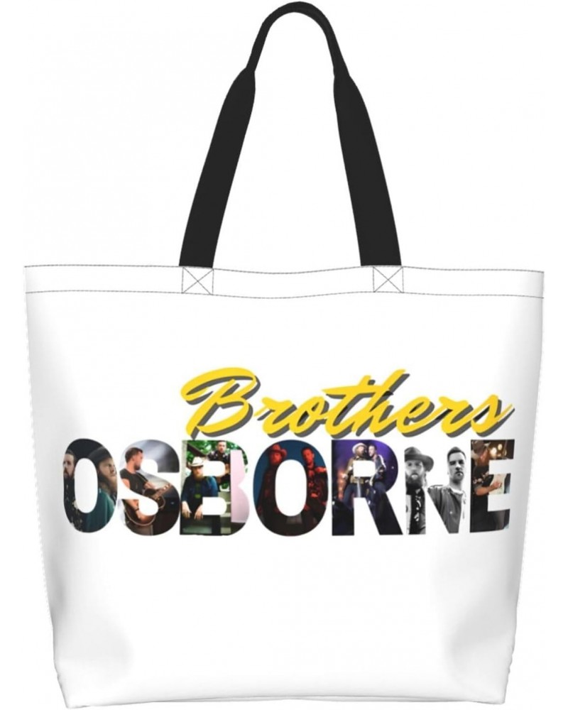 Brothers Music Osborne Band Logo Shoulder Bags Woman'S Tote Bag Shopping Grocery Bag For Gym Beach Weekender Travel Shopping ...