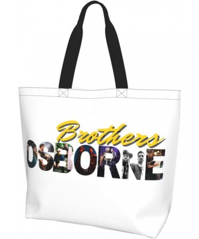 Brothers Music Osborne Band Logo Shoulder Bags Woman'S Tote Bag Shopping Grocery Bag For Gym Beach Weekender Travel Shopping ...