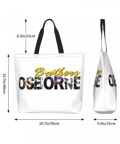 Brothers Music Osborne Band Logo Shoulder Bags Woman'S Tote Bag Shopping Grocery Bag For Gym Beach Weekender Travel Shopping ...