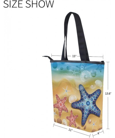 Canvas Tote Bag for Women with Zipper Pocket,Canvas Tote Purse Gym Tote Bag Shopping Tote Bag 15 $12.22 Totes