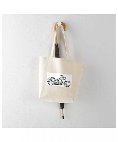 Vintage Motorcycle Tote Bag Natural Canvas Tote Bag, Cloth Shopping Bag Chopper 1 Tote Bag $8.47 Travel Gear