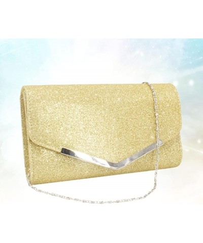 Evening Bag Clutch Purses for Women Wedding Prom Formal Cocktail Party Golden $12.90 Evening Bags