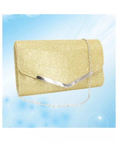 Evening Bag Clutch Purses for Women Wedding Prom Formal Cocktail Party Golden $12.90 Evening Bags