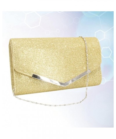 Evening Bag Clutch Purses for Women Wedding Prom Formal Cocktail Party Golden $12.90 Evening Bags