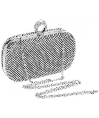 Rhinestone Evening Clutch Black $23.19 Evening Bags