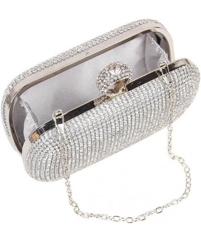 Rhinestone Evening Clutch Black $23.19 Evening Bags