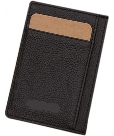 Ultra-thin Mini Leather Credit Card ID Holder Money Clip Wallet Dropshipping (Color : Coffee) Coffee $33.33 Wallets