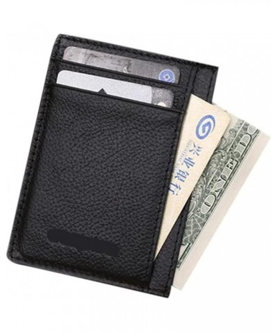 Ultra-thin Mini Leather Credit Card ID Holder Money Clip Wallet Dropshipping (Color : Coffee) Coffee $33.33 Wallets