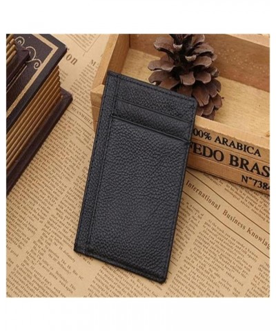 Ultra-thin Mini Leather Credit Card ID Holder Money Clip Wallet Dropshipping (Color : Coffee) Coffee $33.33 Wallets