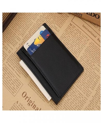 Ultra-thin Mini Leather Credit Card ID Holder Money Clip Wallet Dropshipping (Color : Coffee) Coffee $33.33 Wallets