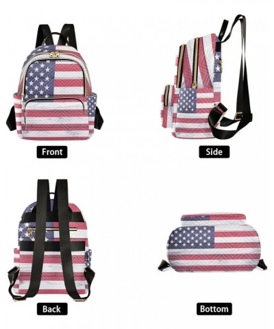 Small Backpack for Women Travel Bag Usa Flag Wood Texture Daypack Purse Fashion Shoulder Bag Rucksack Small B621 $12.74 Backp...