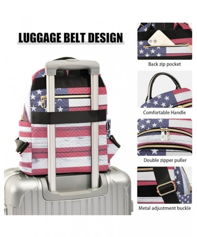 Small Backpack for Women Travel Bag Usa Flag Wood Texture Daypack Purse Fashion Shoulder Bag Rucksack Small B621 $12.74 Backp...