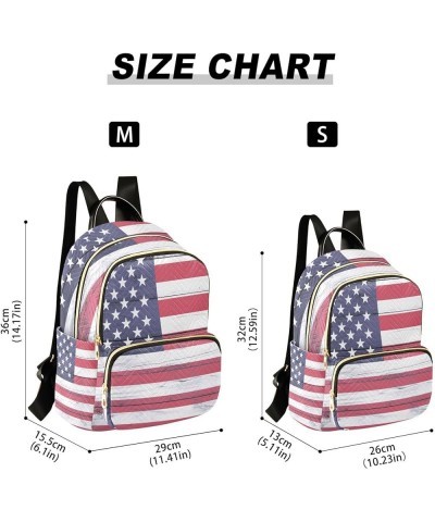 Small Backpack for Women Travel Bag Usa Flag Wood Texture Daypack Purse Fashion Shoulder Bag Rucksack Small B621 $12.74 Backp...