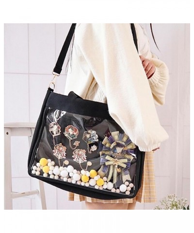 Cute Ita Bag Multi-Purpose Crossbody Bag Messenger Bag Shoulder Tote Bag Purse Kawaii Anime Pin Display Bag for Cosplay (Red)...