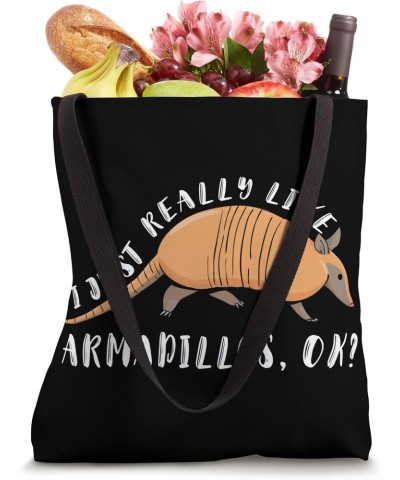 I Just Really Like Armadillos Armored Shell Shell Animal Tote Bag $12.97 Totes