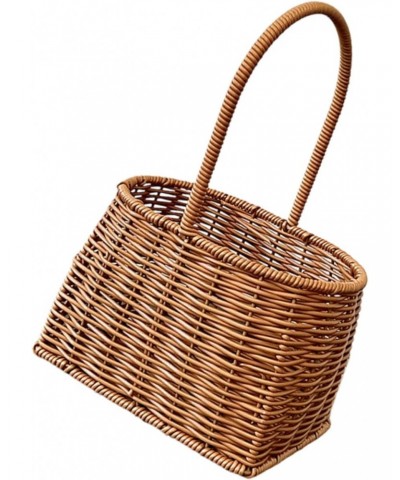 basket manual to weave plastic solid rattan storage gift box wedding Woven Basket Iron frame gift basket rattan basket Souven...