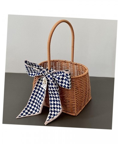 basket manual to weave plastic solid rattan storage gift box wedding Woven Basket Iron frame gift basket rattan basket Souven...