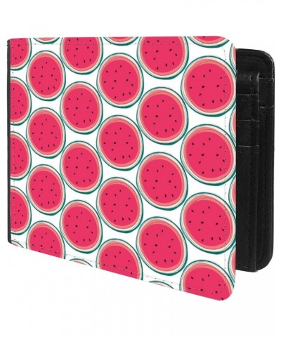 Unique Desige Pattern - Watermelon slices, Slim Front Pocket Wallet Billfold RFID Blocking $9.59 Wallets