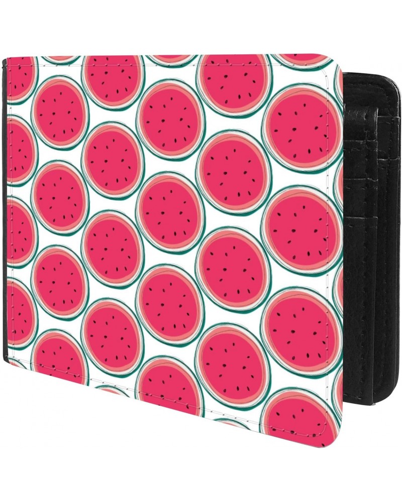 Unique Desige Pattern - Watermelon slices, Slim Front Pocket Wallet Billfold RFID Blocking $9.59 Wallets