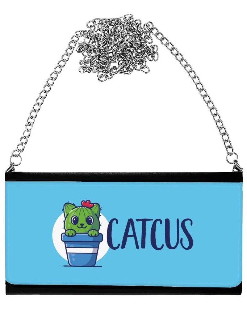 Cat and Cactus Women's Wallet Clutch - Graphic Clutch for Women - Funny Women's Wallet Clutch $25.85 Clutches