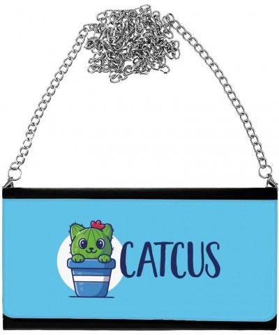 Cat and Cactus Women's Wallet Clutch - Graphic Clutch for Women - Funny Women's Wallet Clutch $25.85 Clutches