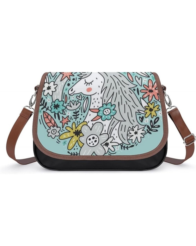 Printed Crossbody Bags Women City Leather Shoulder Bag Satchel Hobo Bags Trendy Traditional Chinese Painting Color5 $20.68 Ho...