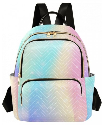 Backpack Purse for Women Fantasy Rainbow Universe, Mini Fashion Backpack Vivid Bling Lightweight Casual Daypack Shoulder Bag ...