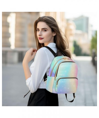 Backpack Purse for Women Fantasy Rainbow Universe, Mini Fashion Backpack Vivid Bling Lightweight Casual Daypack Shoulder Bag ...