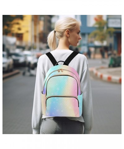 Backpack Purse for Women Fantasy Rainbow Universe, Mini Fashion Backpack Vivid Bling Lightweight Casual Daypack Shoulder Bag ...