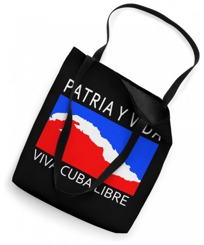 Patria Y Vida Flag Cuba Cuban Freedom Cuba Libre Tote Bag $10.79 Totes