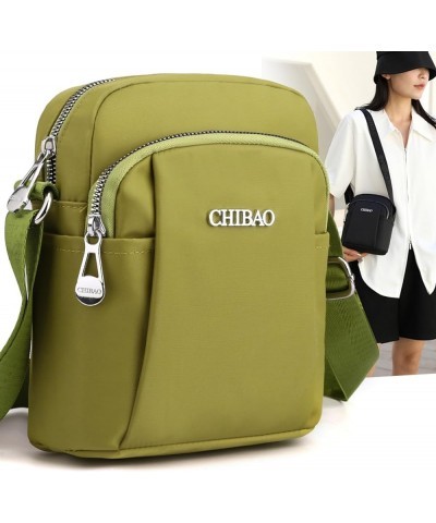 Women's bag, nylon handbag, shoulder bag, women's casual cross-body bag Mustard Green $22.71 Shoulder Bags