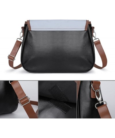 Fashion Crossbody Bags Women's Shoulder Bags Classic City Leather Satchels Hobo Bags Sports Hockey Painting Color10 $28.79 Ho...