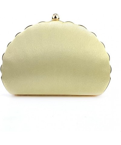 Womens Evening Clutch Bag Designer Evening Handbag Hand Bag,Lady Party Wedding Clutch Purse Shell Shape-gold $10.75 Evening Bags