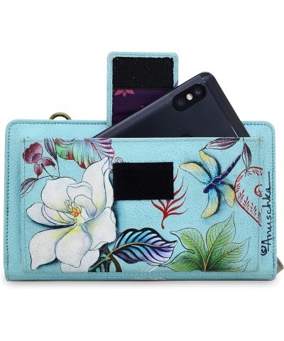 Organizer Wallet Crossbody-1149 Jardin Bleu $64.01 Crossbody Bags