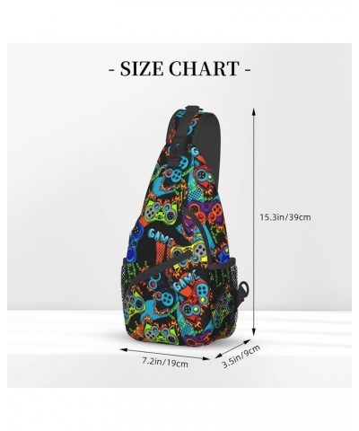 Large Capacity Sling Chest Bag Backpack, Fashion and Compatible with Abstract Paint Gold Glitter Blue Marble Daypack, Cross B...