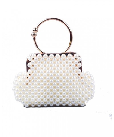 Luxury Pearl Purses Shoulder Bag for Women Pearl Bag Handmade Bags Women's Crossbody Beaded Clutch Evening Bag Wedding Party ...