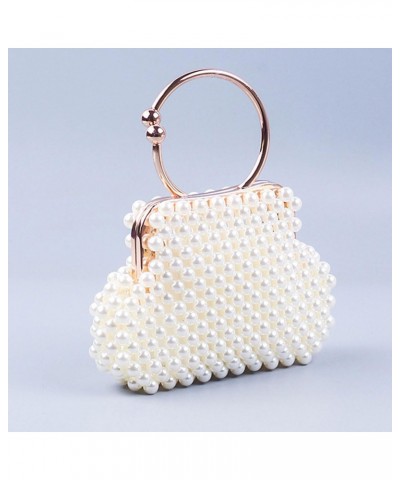 Luxury Pearl Purses Shoulder Bag for Women Pearl Bag Handmade Bags Women's Crossbody Beaded Clutch Evening Bag Wedding Party ...