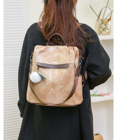 Backpack Large Capacity Women's PU Women's Travel Bag Backpack Ladies Backpack, Black, 23 * 16 * 32cm Black 23*16*32cm $27.04...