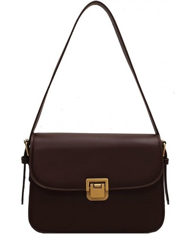 Women's Fashion Crossbody Bag - Vintage and Trendy Single Shoulder Square Bag Coffee $17.66 Shoulder Bags