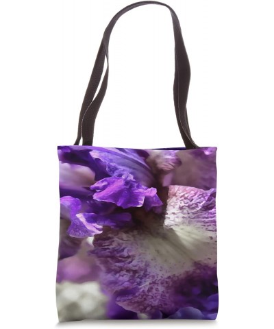 Striking Purple, Violet, and Mauve Iris Abstract Tote Bag $11.51 Totes