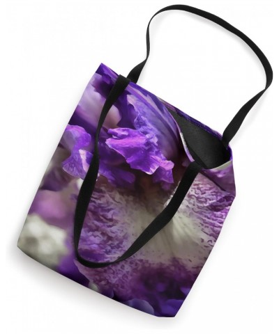 Striking Purple, Violet, and Mauve Iris Abstract Tote Bag $11.51 Totes