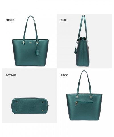 Purses and Handbags for Women Fashion Tote Bags Shoulder Bag Top Handle Satchel Bags 3pcs-1 Pearl Green $16.45 Totes